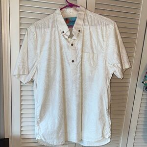 Chubbies Cream Tropical Button Down Shirt